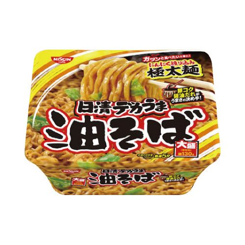 Rakuten - 【送料無料　まとめてお得】【12個販売】日清食品　デカうま 油そば　157g