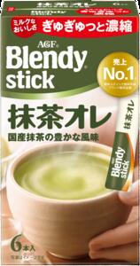 【まとめ買い】【24個販売】 AGF ブレンディスティック 抹茶オレ6本 1ケース（24個入り） 嗜好品