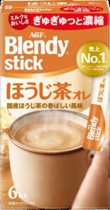 Rakuten - 【まとめ買い】【24個販売】 AGF　ブレンディスティック　ほうじ茶オレ6本　1ケース（24個入り）　嗜好品