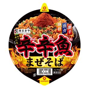 送料無料　まとめてお得【12個販売】寿がきや　麺処井の庄監修　 辛辛魚まぜそば　115gのサムネイル