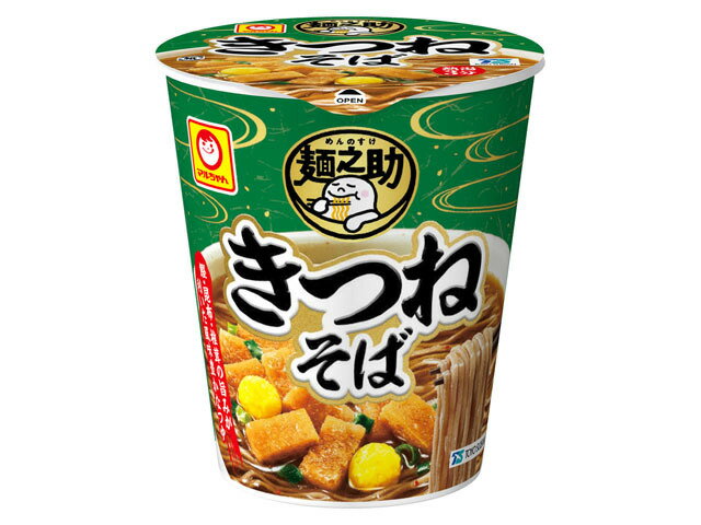 送料無料　まとめてお得【12個販売】東洋水産　マルちゃん　麺之助（めんのすけ）　縦型　きつねそば　62g×12個