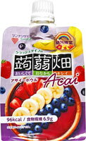 送料無料　まとめてお得【12個販売】マンナンライフ　クラッシュタイプの蒟蒻畑アサイーボウル　150g×30個