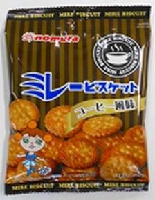 【送料無料 10個販売】野村煎豆加工店 ミレービスケット コーヒー風味 70g ビスケット クラッカー