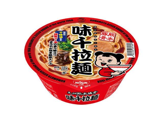 Rakuten - 送料無料　まとめてお得【12個販売】日清　九州熊本豚骨 味千拉麺　106g