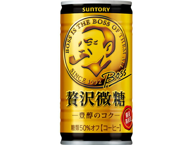 樂天商城 - 【送料無料　30本販売】サントリー　ボス 贅沢微糖 　185g缶　缶コーヒー　ボス