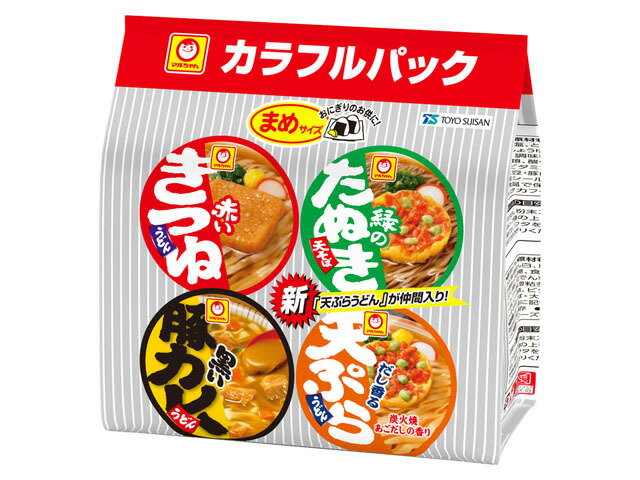 Rakuten - 【送料無料】【6個販売】東洋水産　まめカラフルパック 4食入り(東向け)　カップ麺　即席麺