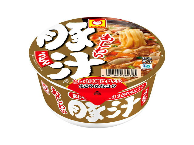 Rakuten - 送料無料　まとめてお得【12個販売】 マルちゃん あじわい豚汁うどん 109g 12個入り 　カップラーメン