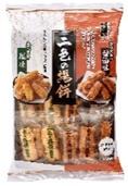 送料無料　　まとめてお得【12袋販売】　丸彦製菓　二色の揚げ餅　24個 入