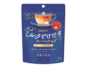 【送料無料　12個販売】日東紅茶　ミルクとけだすティーバッグオリジナルブレンド　32g（4袋）　まとめ買い　ティーバッグ　砂糖不使用　ミルクティー