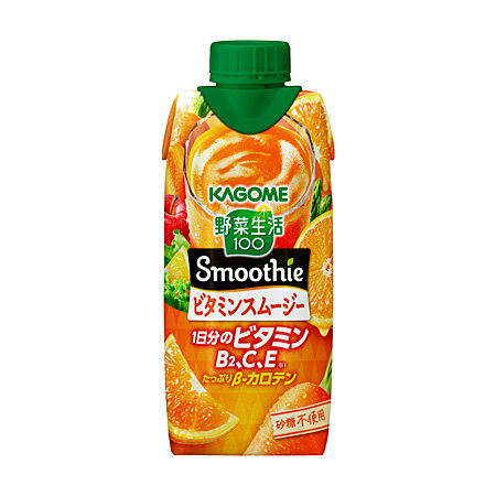 Rakuten - 送料無料　まとめてお得【12本販売】 カゴメ　野菜生活ビタミンスムージー 黄桃　1L 　飲料水