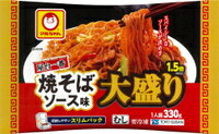 【冷凍食品】【送料無料　12個販売】東洋水産　マルちゃん　屋台一番 焼そばソース味 大盛り1.5倍　330g　冷凍食品