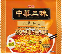 送料無料　まとめてお得【12個販売】明星 中華三昧 赤坂榮林 酸辣湯麺 (スーラータンメン)×12個セット 　袋ラーメン