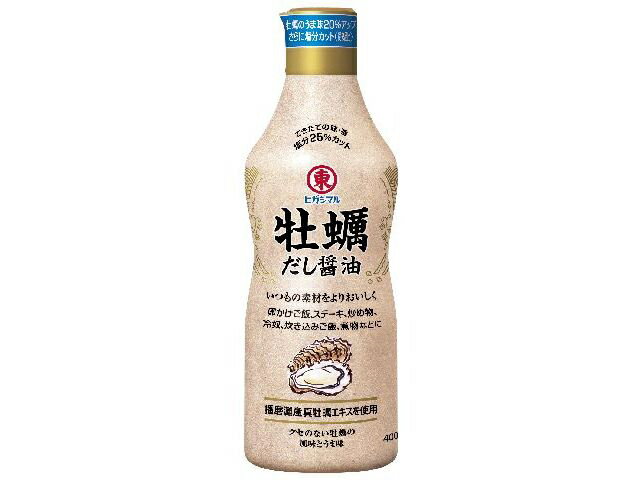 送料無料　まとめてお得【12本販売】ヒガシマル　牡蠣だし醤油　400ml