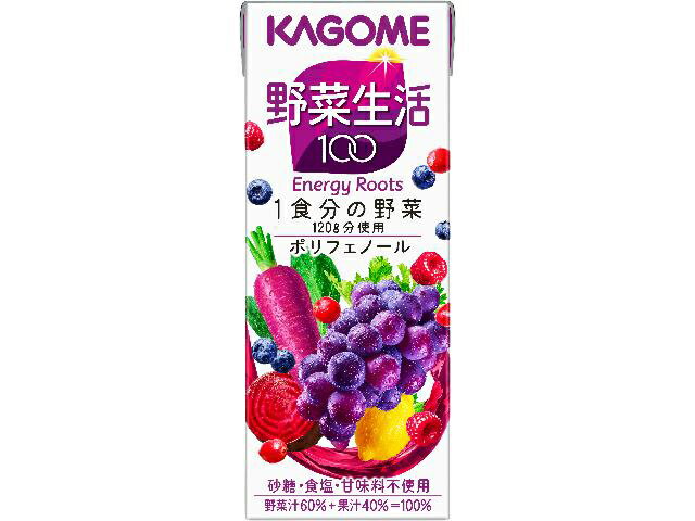 カゴメ　野菜生活100ベリーサラダ　200ml　野菜ジュース　健康　まとめ買い