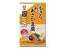 内容量 79.5g〔こうや豆腐（49.5g）、添付調味料（10g×3袋）〕 原材料 こうや豆腐[大豆（アメリカ）／炭酸カリウム、豆腐用凝固剤]、添付調味料[砂糖、粉末しょうゆ（小麦・大豆を含む）、食塩、かつお節エキス、デキストリン、昆布エキス、しいたけエキス／調味料（アミノ酸等）、乳化剤、炭酸カリウム〕 ●原材料に使用している大豆は、遺伝子組換えの混入を防ぐため分別生産流通管理を行っています。 アレルギー物質 小麦・大豆