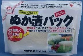 【送料無料】【4個販売】つけもと　乳酸菌入ぬか漬パック　600g+乳酸菌パウダー15g(小袋)