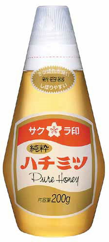 【送料無料】【3個販売】加藤美蜂園本舗 サクラ印ハチミツ 純粋ハチミツ 200g ポリ容器入り 健康食材 まとめ買い 【送料無料】【3個販売】加藤美蜂園本舗 サクラ印ハチミツ 純粋ハチミツ 200g ポリ容器入り 健康食材 まとめ買い