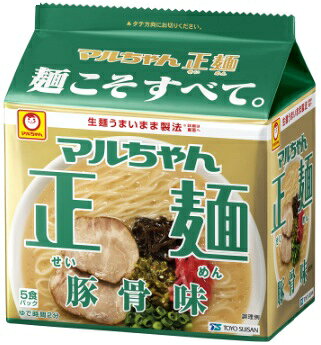 楽天市場】マルちゃん正麺 豚骨味 5食パックの通販