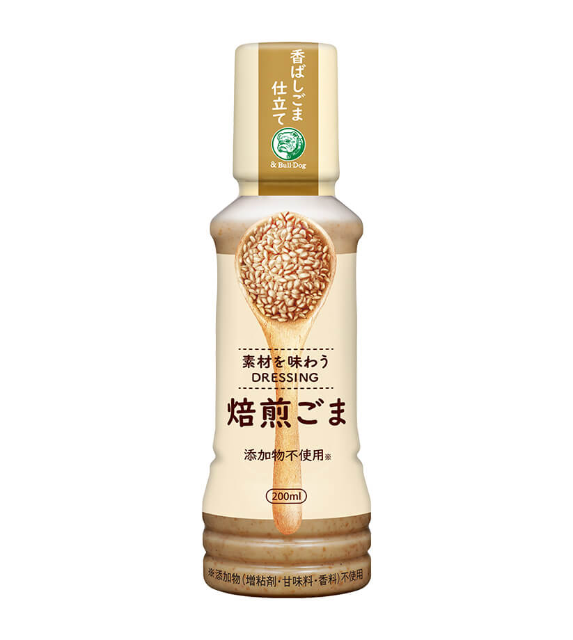 送料無料　まとめてお得【5個販売】ブルドックソース　素材を味わうドレッシング　焙煎ごま　200ml×5個