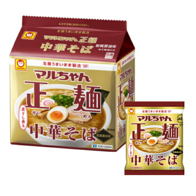 テイクストーン 楽天市場店 【まとめ買い】【6個販売】 マルちゃん正麺 中華そば 和風醤油味 5食パック×6個入り 袋ラーメン