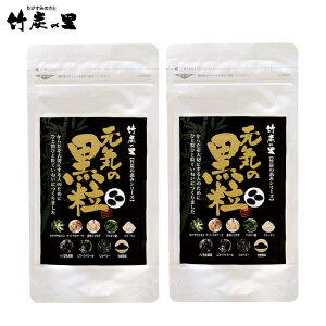 送料無料 【元気の黒粒 約1ヶ月分(90粒) 2袋セット】 炭 竹炭 チャコール サプリメント ダイエット 健康 チャコールクレンズ チャコールダイエット 便秘 加齢臭 体臭 冷え性 ナノ乳酸菌 ビルベリー レスベラトール ナットウキナーゼ 金時ショウガ クマザサエキス
