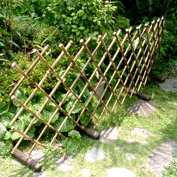 【受注生産 お届けまで約1ヶ月】竹垣（虎竹自在垣足付き）