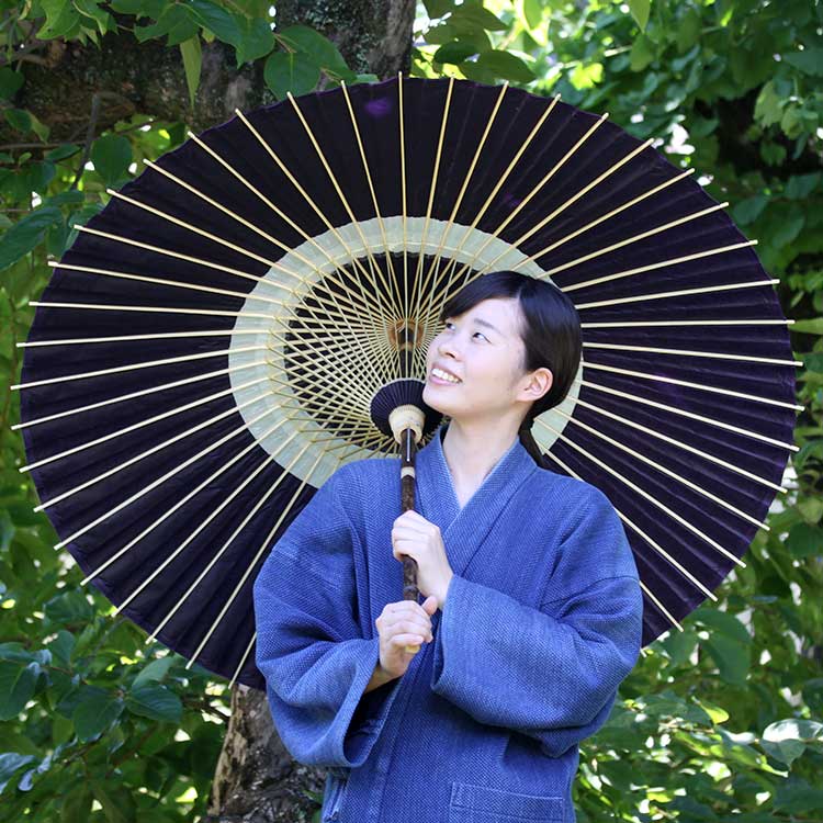 傘（売れ筋ランキング） 【受注生産 お届けまで約2～3ヶ月】黒竹番蛇の目傘