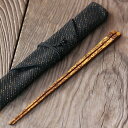 マイ箸、携帯箸に虎竹削り漆箸と箸袋のセット