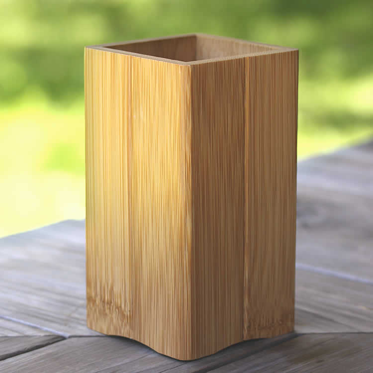 スス竹ペン立て(箸立て)角