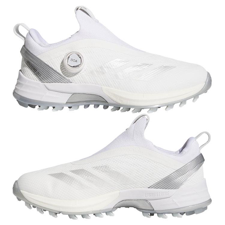 【365日出荷対応】 アディダス ゴルフ シューズ 靴 レディース ゴルフシューズ アディゼロ ゼッドジー 25 BOA ボア スパイクレス 鋲なし 軽量 防水...