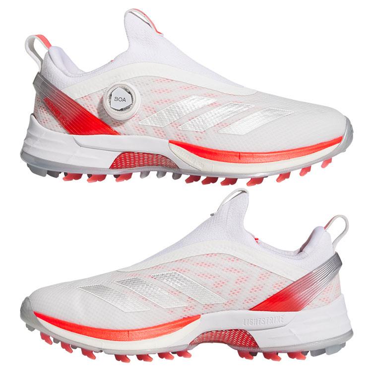 【365日出荷対応】 アディダス ゴルフ シューズ 靴 レディース ゴルフシューズ アディゼロ ゼッドジー 25 BOA ボア スパイクレス 鋲なし 軽量 防水...