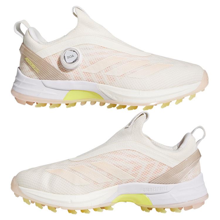 【365日出荷対応】 アディダス ゴルフ シューズ 靴 レディース ゴルフシューズ アディゼロ ゼッドジー 25 BOA ボア スパイクレス 鋲なし 軽量 防水...