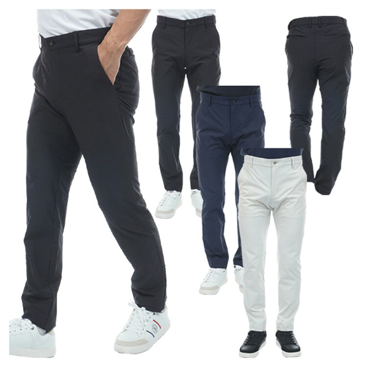 Rakuten - 【365日出荷対応】 アドミラルゴルフ パンツ メンズ テーパードパンツ ロングパンツ ゴルフウェア 接触冷感 ストレッチ ウエストゴム ブランド 無地 春 夏 秋 ADMA640 Admiral golf