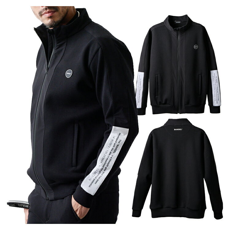【365日出荷対応】 バンデル ゴルフ ブルゾン メンズ 長袖 フルジップ ストレッチ 保温 軽量 ジャケット スタンドカラー ゴルフウェア ブランド 無地 ロゴ BANDEL GOLF BGS-5ASCZB