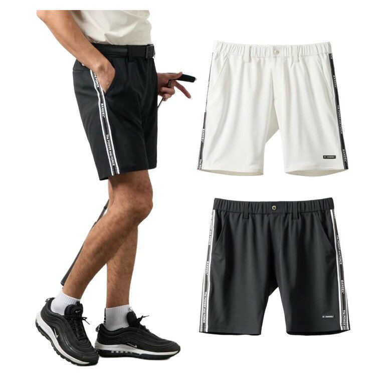 Rakuten - 【365日出荷対応】 バンデル ゴルフ パンツ メンズ ハーフパンツ ズボン 吸汗速乾性 通気性 ゴルフウェア ブランド ライン ロゴ BGS-6STDHP BANDEL GOLF