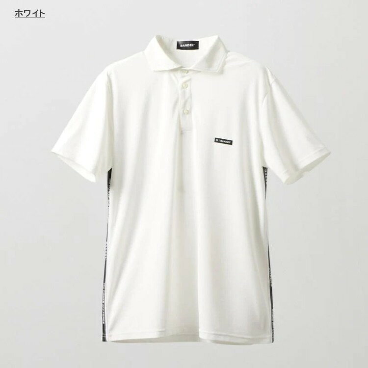 WEBGOLFSHOP TAKEUCHIの【365日出荷対応】 バンデル ゴルフ ポロシャツ メンズ 半袖 シャツ ポロ ゴルフウェア 吸汗速乾 ワイドカラー 無地 ロゴ ブランド BGS-6STDPL BANDEL｜アングル3