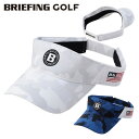 【365日出荷対応】 ブリーフィング ゴルフ サンバイザー メンズ バイザー 帽子 ベルクロ仕様 サイズ調整 ゴルフキャップ ゴルフウェア カモ柄 ロゴ ブランド BRIEFING GOLF BRG241MB5