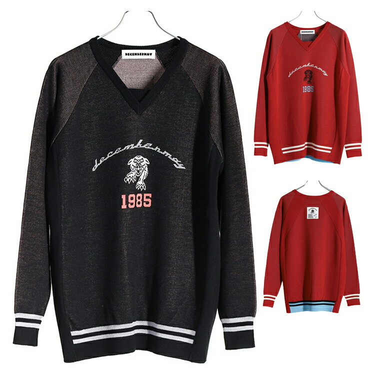 【月間優良ショップ受賞】 ディセンバーメイ ゴルフ Vネック ニット メンズ セーター 軽量 薄手 ストレッチ ゴルフウェア ブランド 1-105-1011 D...
