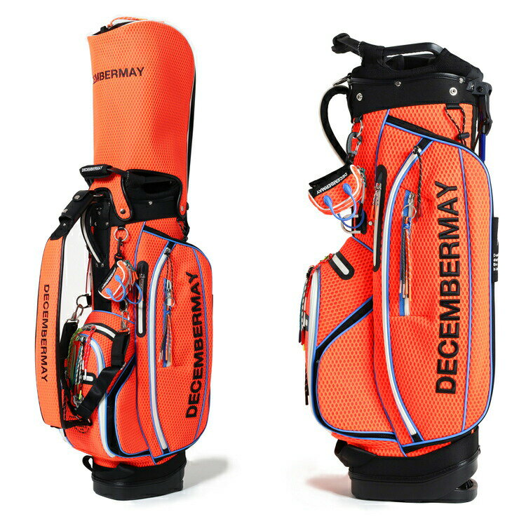 【月間優良ショップ受賞】 ディセンバーメイ ゴルフ キャディバッグ スタンドバッグ メンズ 限定 9.0型 約4.2kg 4分割 ポーチ付き ゴルフバッグ レア...