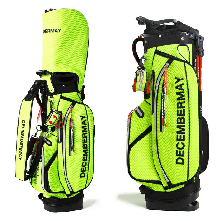 【月間優良ショップ受賞】 ディセンバーメイ ゴルフ キャディバッグ スタンドバッグ メンズ 限定 9.0型 約4.2kg 4分割 ポーチ付き ゴルフバッグ レア...