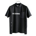 【365日出荷対応】 ディセンバーメイ ゴルフ モックシャツ メンズ レディース 半袖 ハイネック モックネック 接触冷感 ストレッチ 防シワ 無地 メッシュ ...