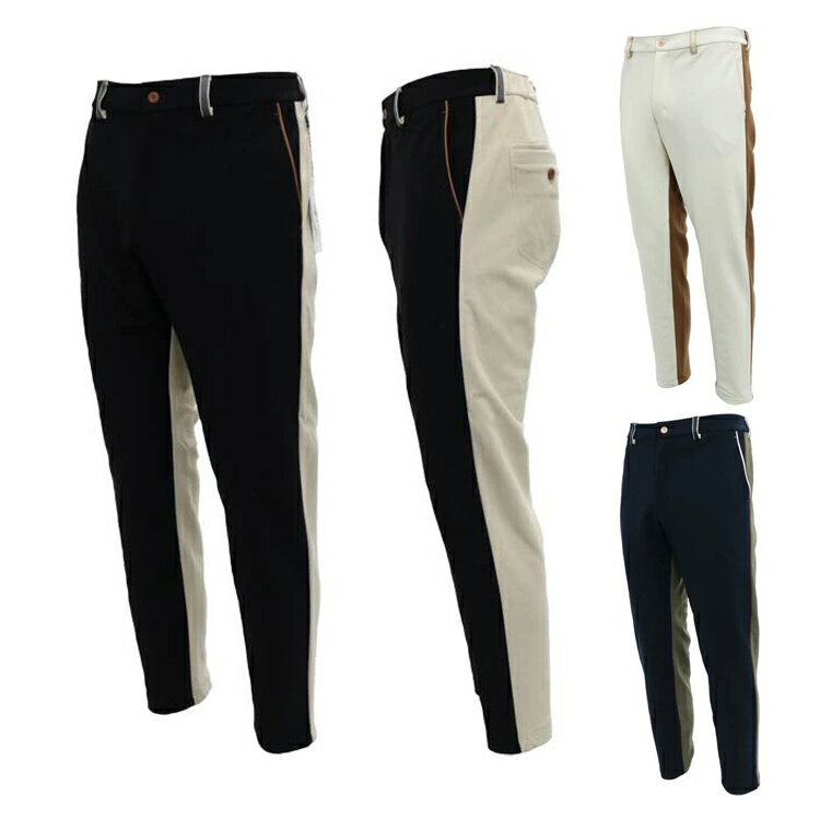 【12月はエントリーするとポイント3倍】 ディセンバーメイ ゴルフ パンツ メンズ ゴルフウェア ズボン テーパード ストレッチ 起毛 アイボリー 茶色 ブランド 春 秋 冬 1-112-2022 DECEMBERMAY TOKYO