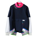 【365日出荷対応】 ディセンバーメイ ゴルフ モックネック スウェット メンズ レディース 長袖 ハイネック トレーナー ダンボールニット ストレッチ 軽量 ...