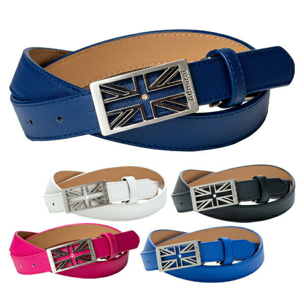 【お買い物マラソンクーポン進呈中】アドミラルゴルフ ベルト レディース バックル シンプル ゴルフウェア ブランド スポーツ 普段使い Admiral Golf 白 黒 青 紺 ピンク 春 夏 秋 冬 ADMB2AV5のサムネイル