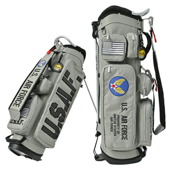 【月間優良ショップ受賞】 アーミーベースコレクション ゴルフ キャディバッグ スタンドバッグ 9.0型 約3.7kg 5分割 ゴルフバッグ レア ブランド グレー ABC-059SB
