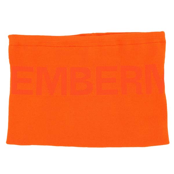 【月間優良ショップ受賞】 ディセンバーメイ ゴルフ ネックウォーマー ニット 伸縮性 ドローコード 保温 防寒 秋 冬 無地 オレンジ ブランド 3-112-5...