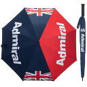 【365日出荷対応】 アドミラルゴルフ 傘 かさ メンズ レディース サマーシールド アンブレラ 遮光 UVカット 晴雨兼用 ワンプッシュ Admiral Golf 赤 紺 トリコロール ADMZ1AE9
