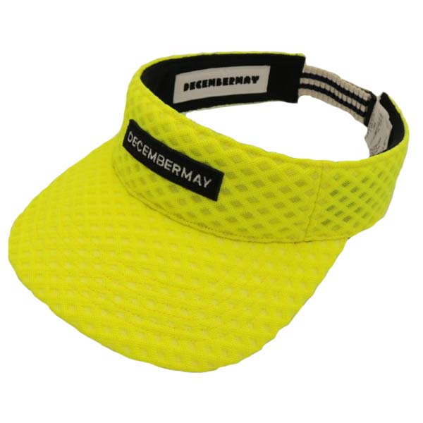【365日出荷対応】 ディセンバーメイ ゴルフ バイザー メンズ レディース サンバイザー メッシュ キャップ 帽子 ブランド 黄色 イエロー 3-999-51...