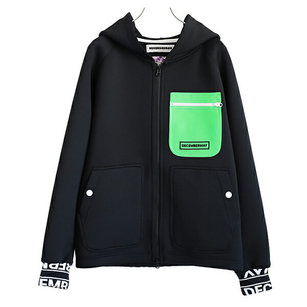 【365日出荷対応】 ディセンバーメイ ゴルフ パーカー ユニセックス フード フーディー フルジップ ダンボールニット 春 秋 冬 ゴルフウェア ブランド 4-305-1204