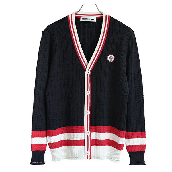 【月間優良ショップ受賞】 ディセンバーメイ ゴルフ カーディガン メンズ ニット 軽量 薄手 ボタン エコ素材 ゴルフウェア 春 秋 ブランド 1-305-10...